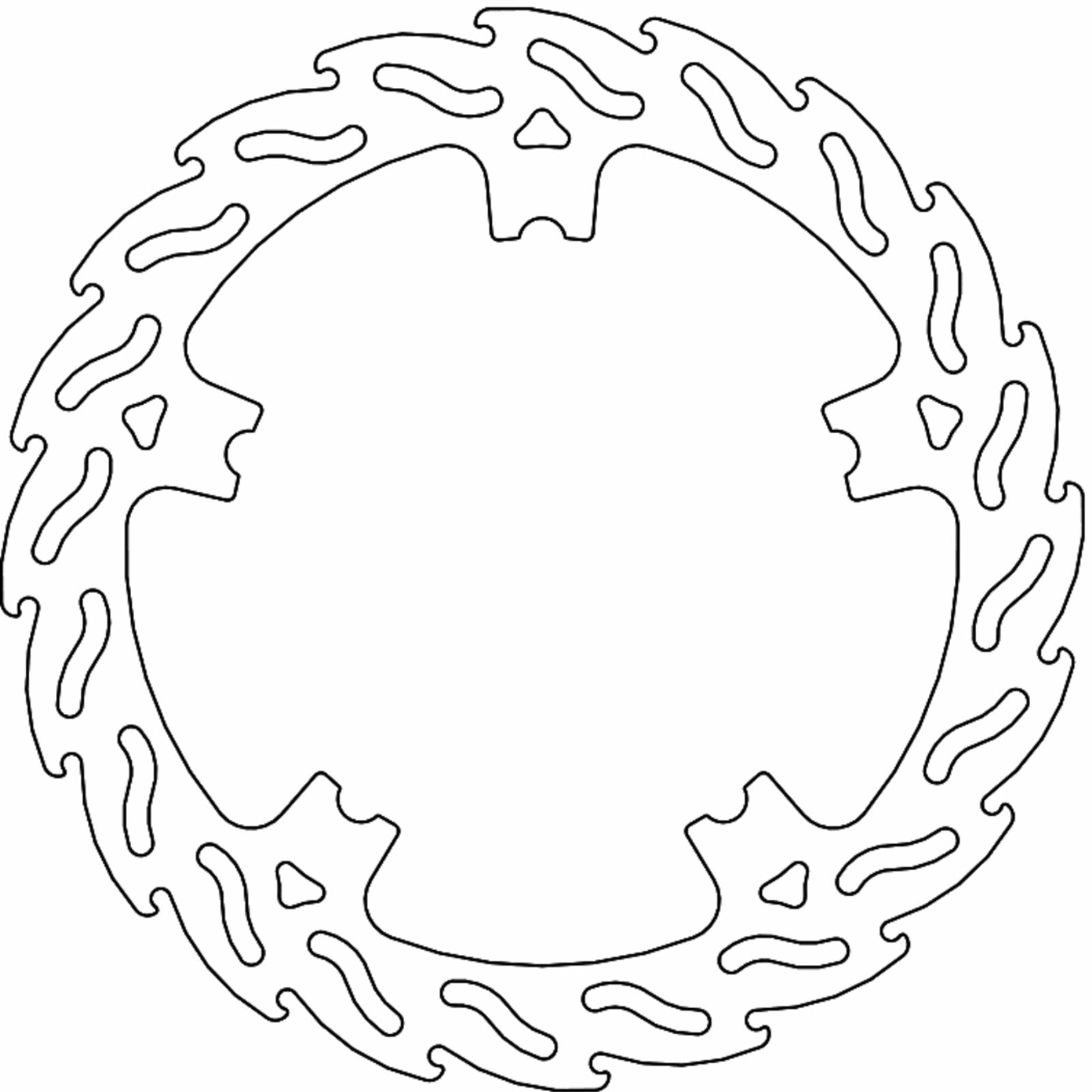 Moto-Master Brake Rotor - Front Right - Flame [MPN: 110766-PU]_1312141
