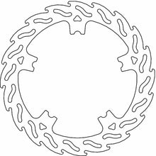 Moto-Master Brake Rotor - Front Right - Flame [MPN: 110766-PU]_1312141