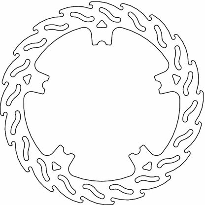 Moto-Master Brake Rotor - Front Right - Flame [MPN: 110766-PU]_1312203