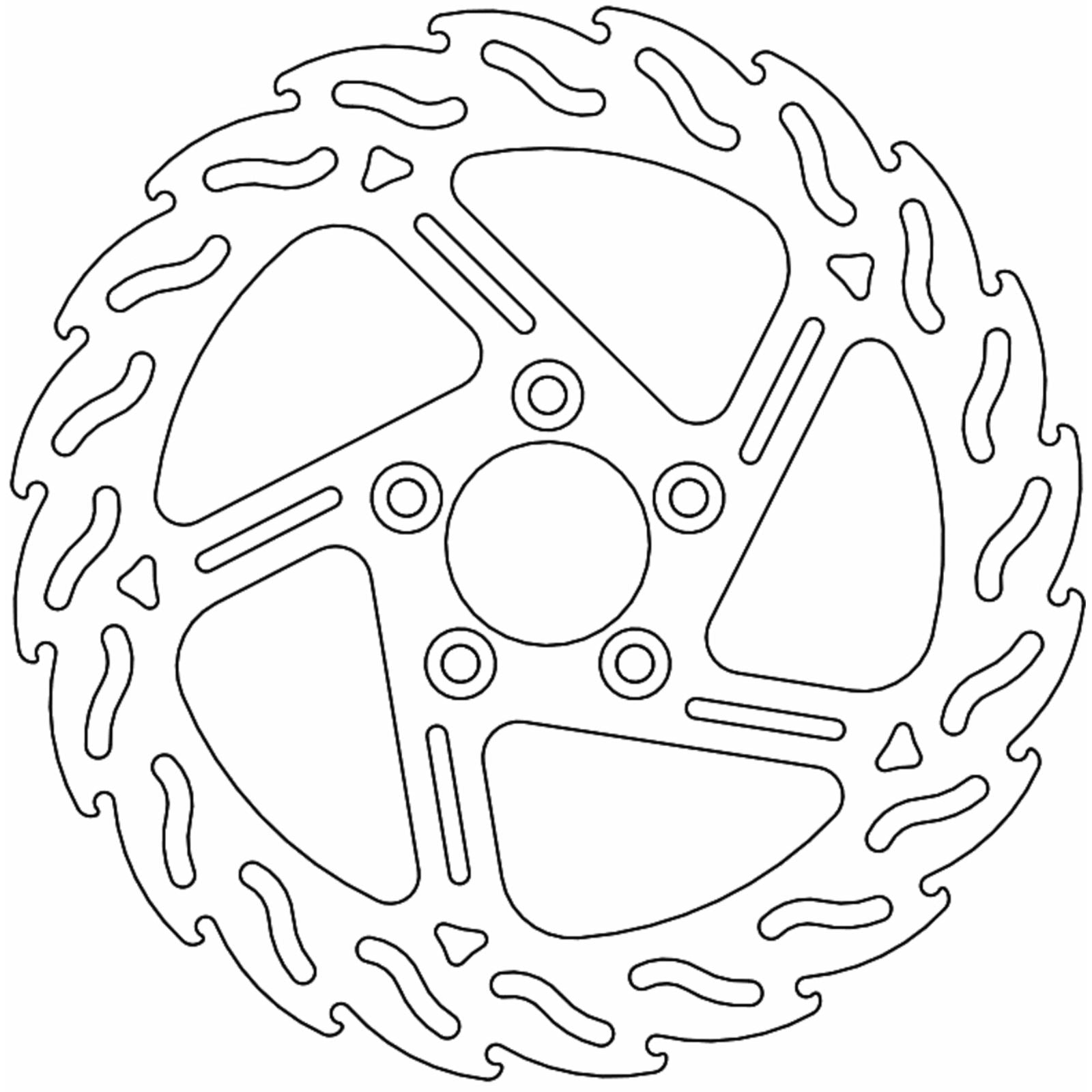 Moto-Master Brake Rotor - Rear - Flame [MPN: 110769-PU]_1312144