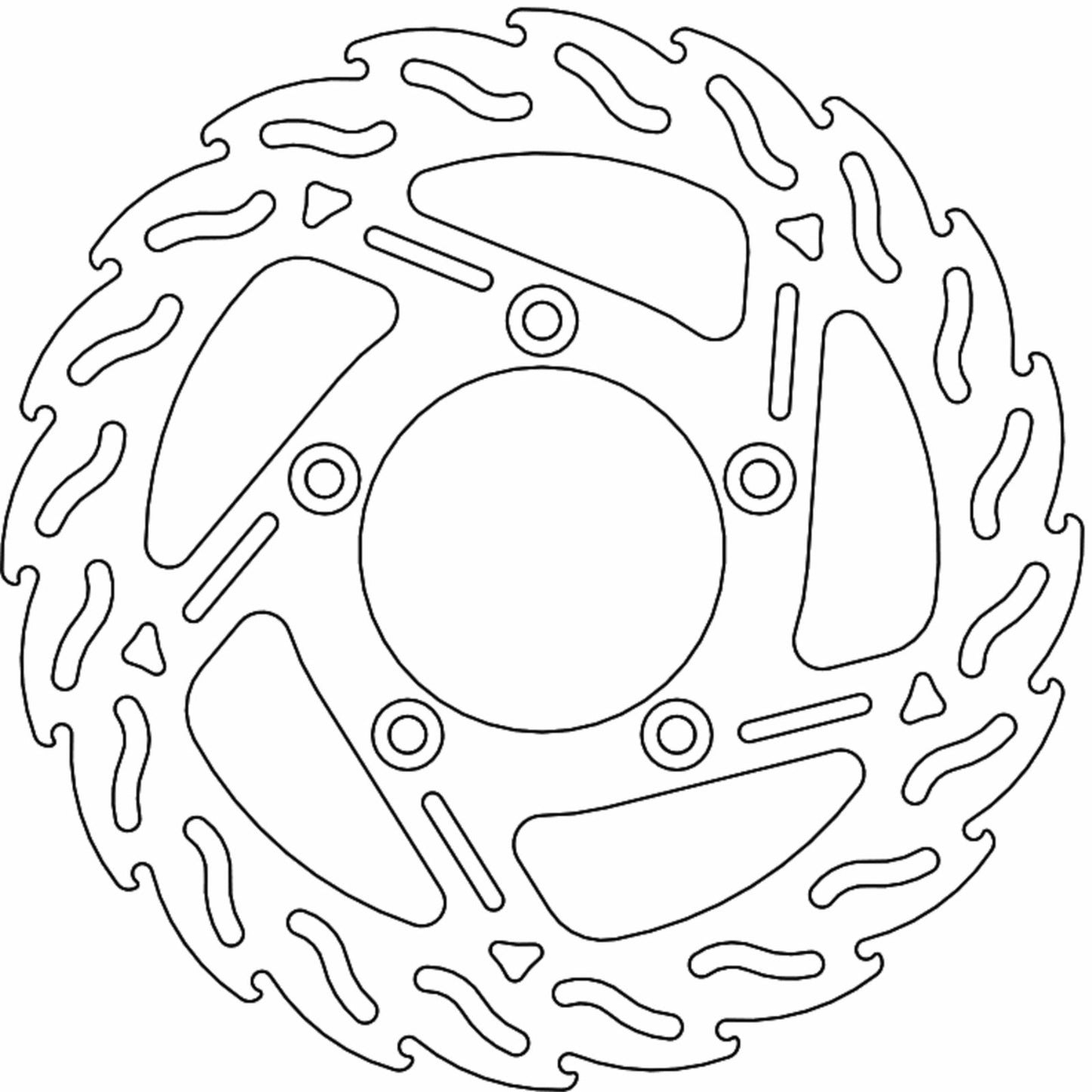 Moto-Master Brake Rotor - Rear - Flame [MPN: 110770-PU]_1312145