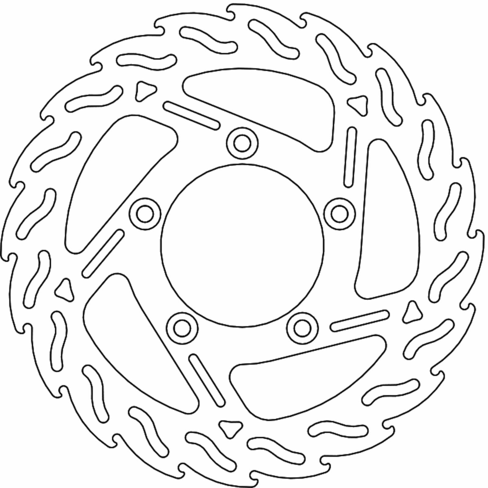 Moto-Master Brake Rotor - Rear - Flame [MPN: 110770-PU]_1312145