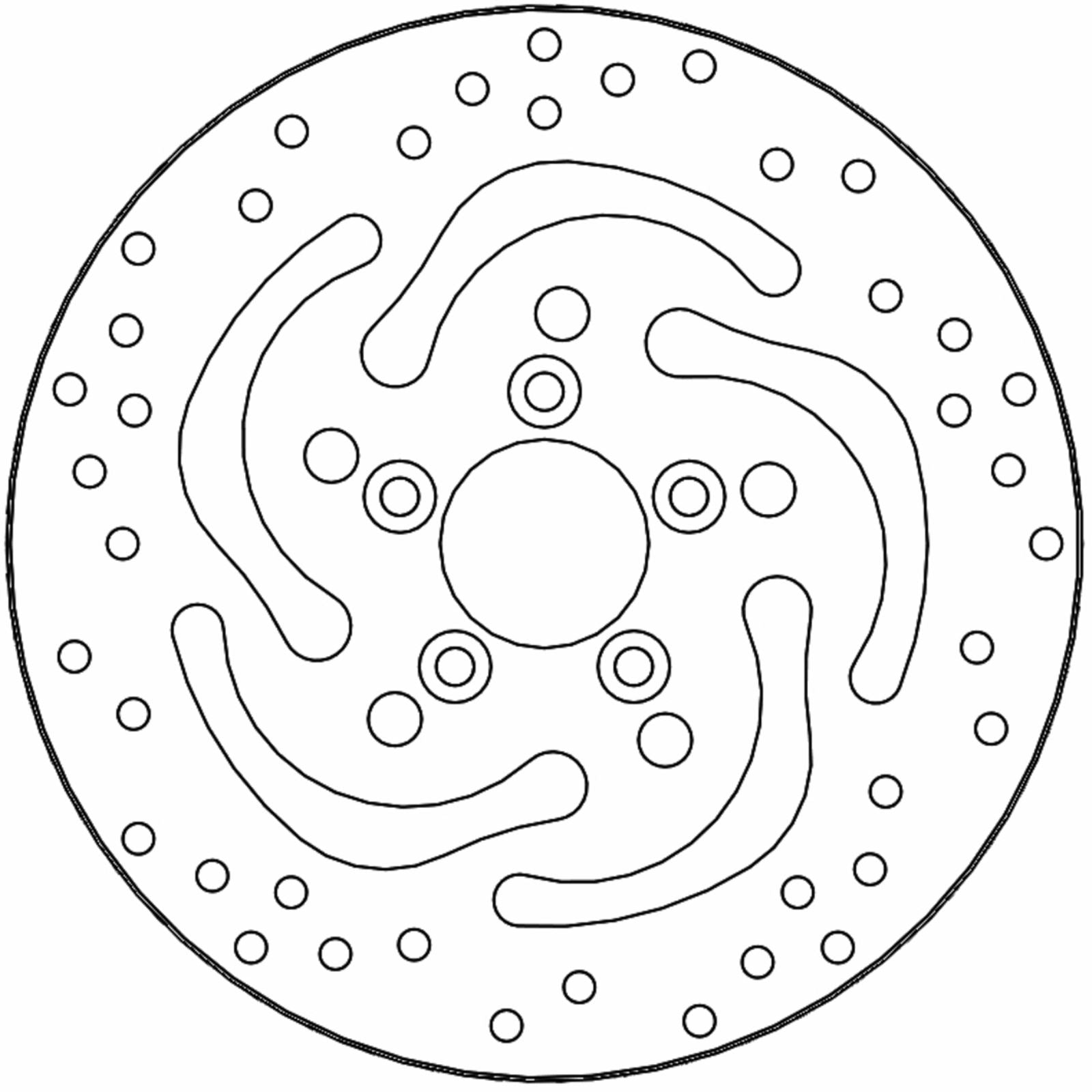 Moto-Master Brake Rotor - Rear - Halo for Harley-Davidson [MPN: 110864-PU]_1312151