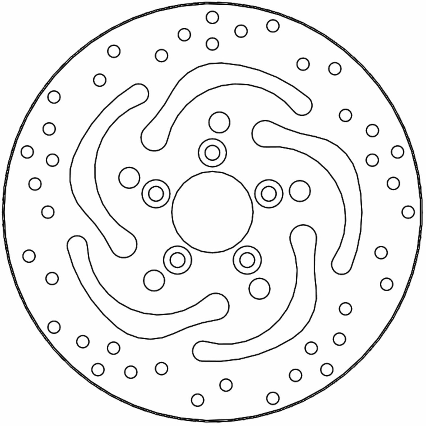 Moto-Master Brake Rotor - Rear - Halo for Harley-Davidson [MPN: 110864-PU]_1312233