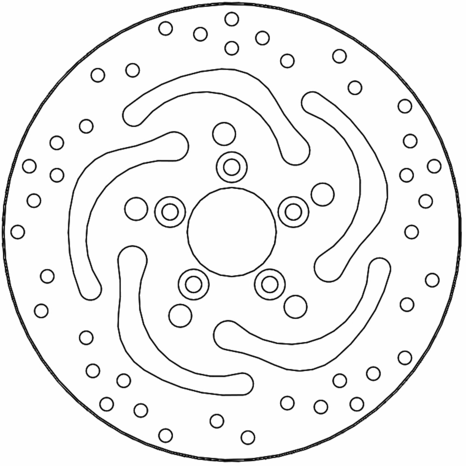 Moto-Master Brake Rotor - Rear - Halo [MPN: 110865-PU]_1312152
