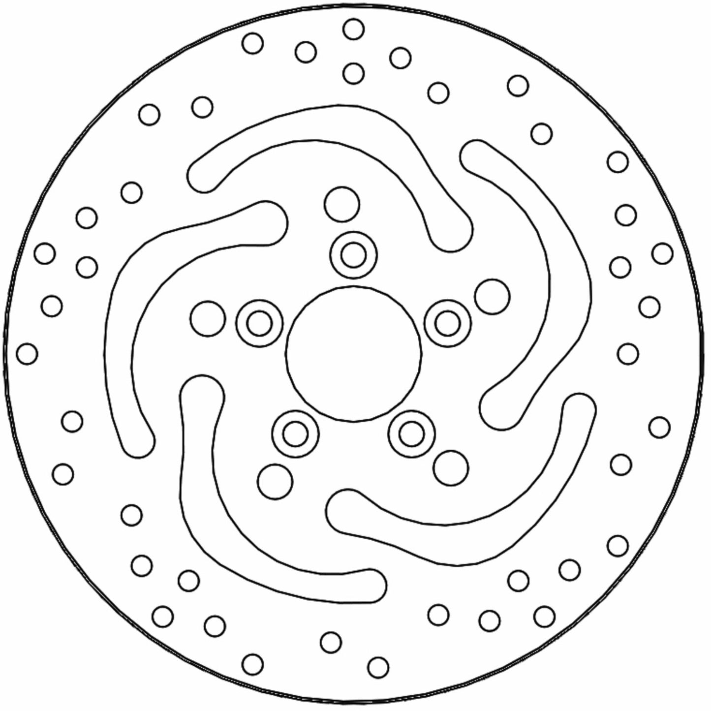 Moto-Master Brake Rotor - Rear - Halo [MPN: 110865-PU]_1312254