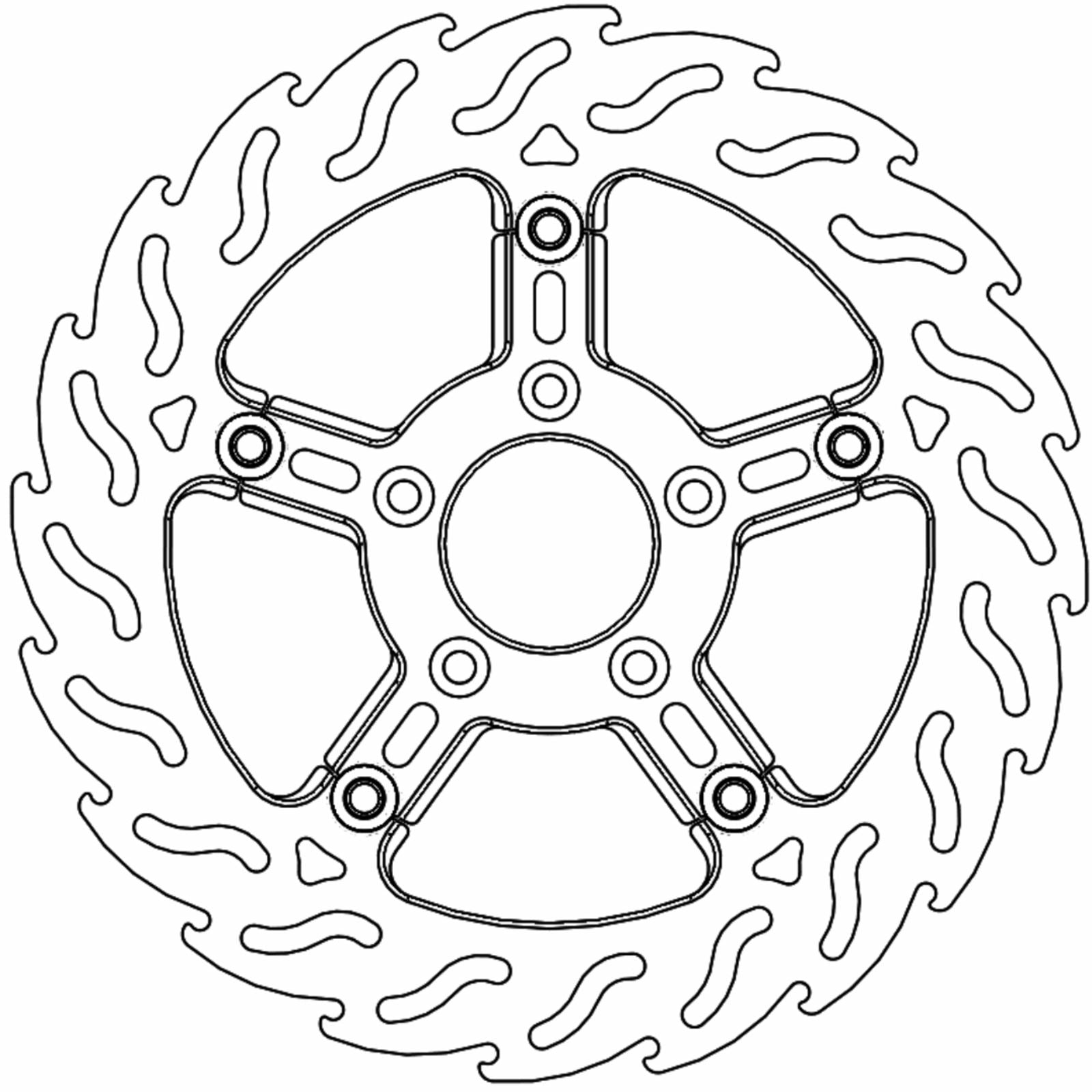 Moto-Master Brake Rotor - Front Left - Flame [MPN: 112309-PU]_1312138