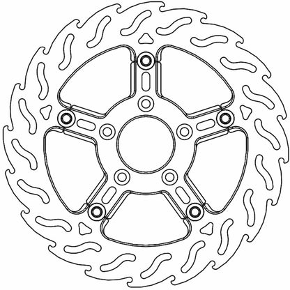Moto-Master Brake Rotor - Front Left - Flame [MPN: 112309-PU]_1312138
