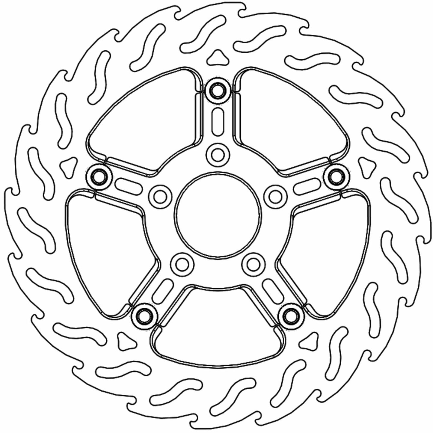 Moto-Master Brake Rotor - Front Left - Flame [MPN: 112309-PU]_1312262