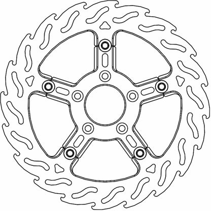 Moto-Master Brake Rotor - Front Left - Flame [MPN: 112312-PU]_1312136
