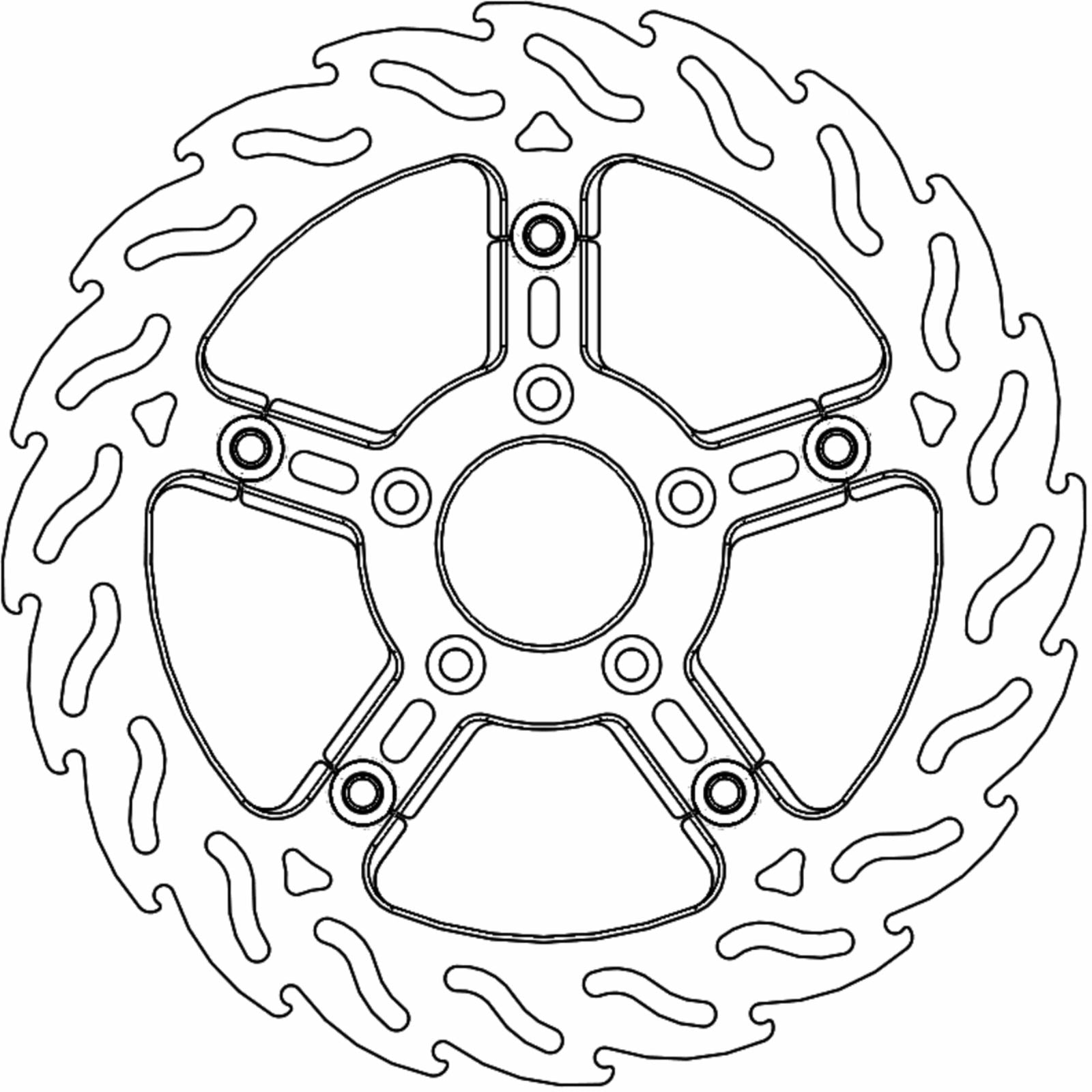 Moto-Master Brake Rotor - Front Right - Flame [MPN: 112313-PU]_1312119