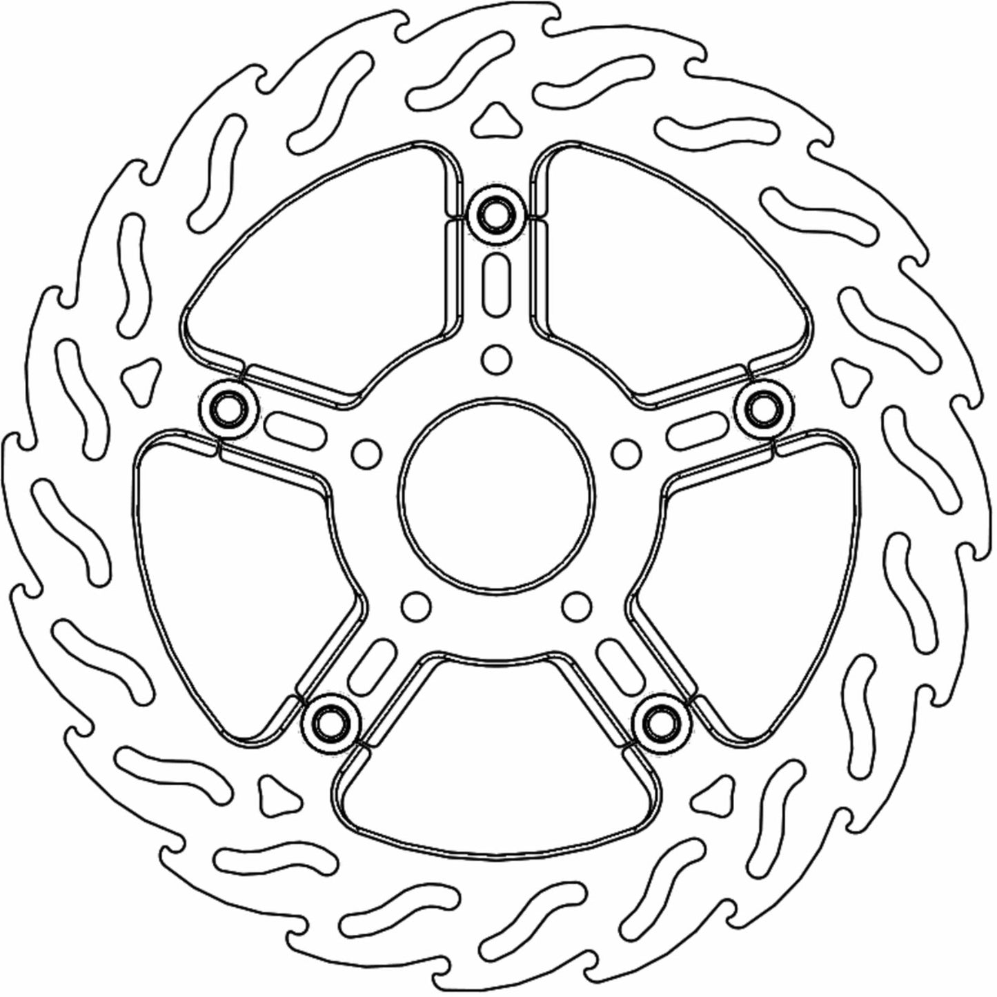 Moto-Master Brake Rotor - Front Left - Flame [MPN: 112316-PU]_1312122