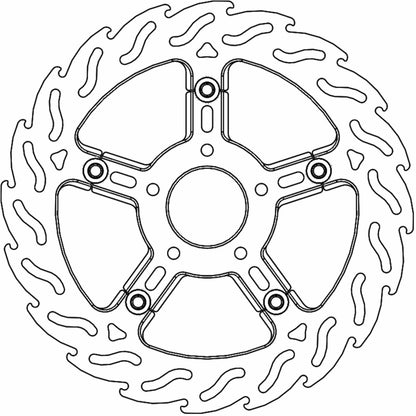 Moto-Master Brake Rotor - Front Left - Flame [MPN: 112316-PU]_1312267