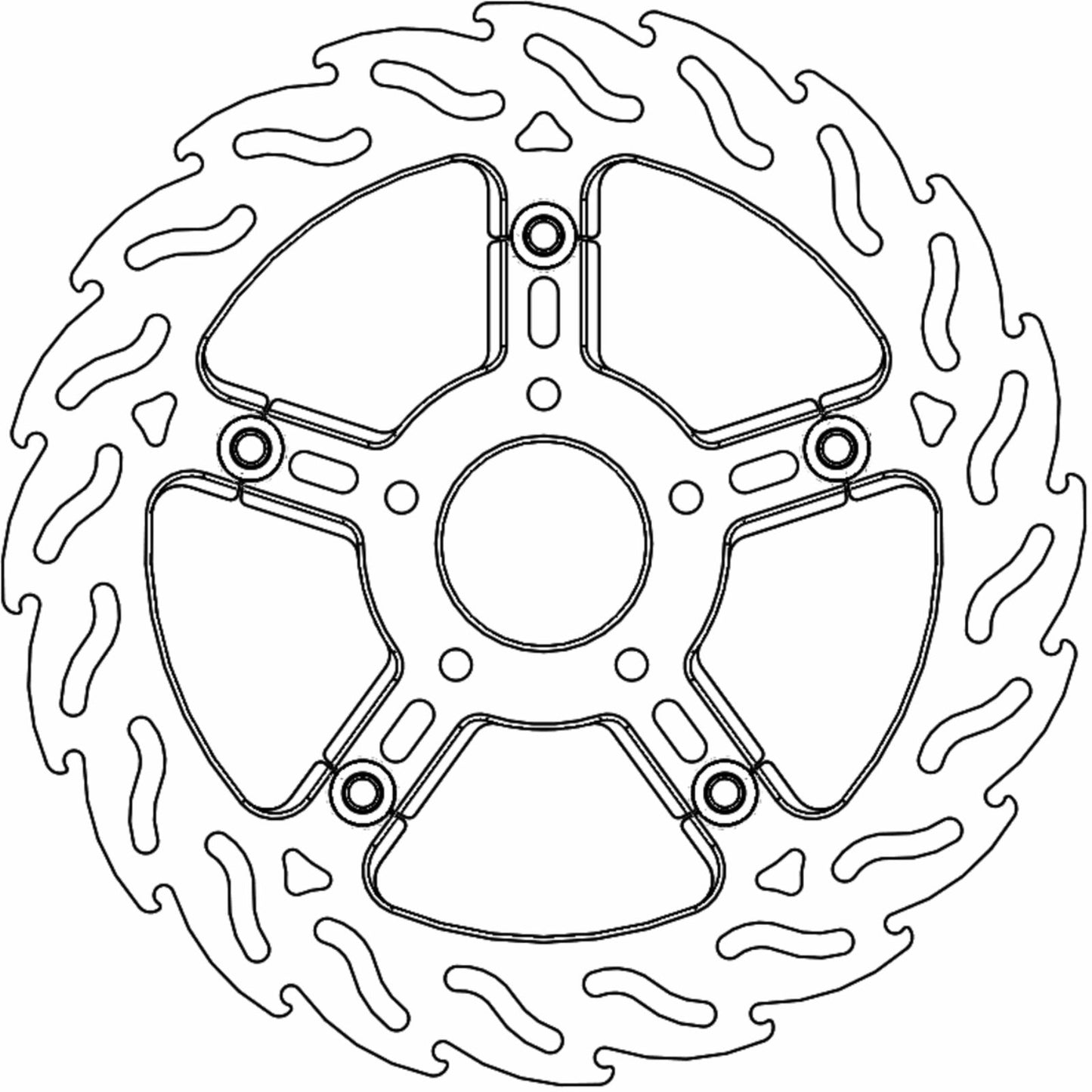 Moto-Master Brake Rotor - Front Right - Flame [MPN: 112317-PU]_1312123