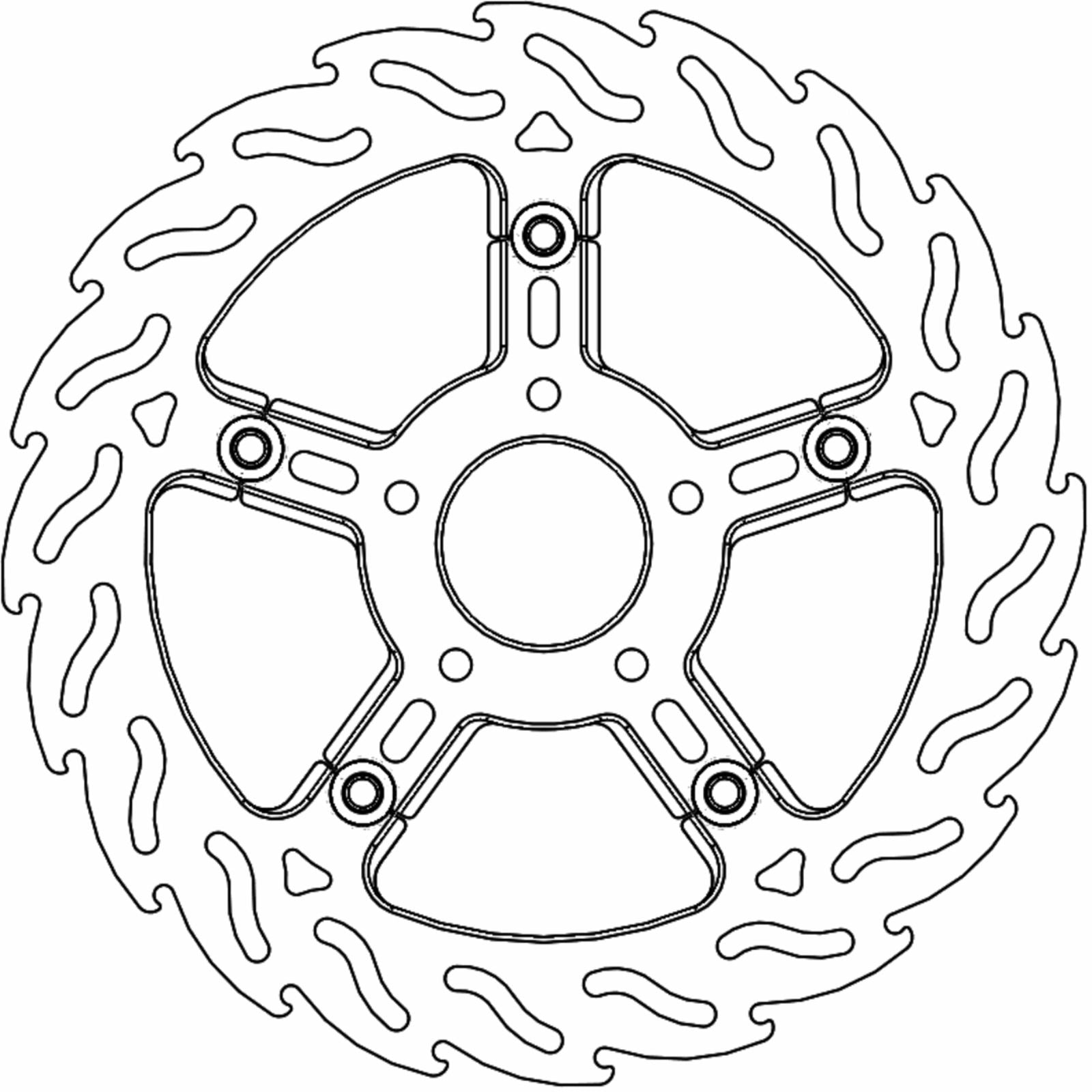 Moto-Master Brake Rotor - Front Right - Flame [MPN: 112317-PU]_1312268