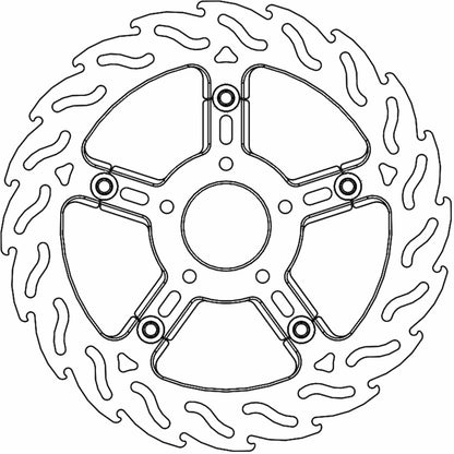 Moto-Master Brake Rotor - Front Right - Flame [MPN: 112317-PU]_1312268