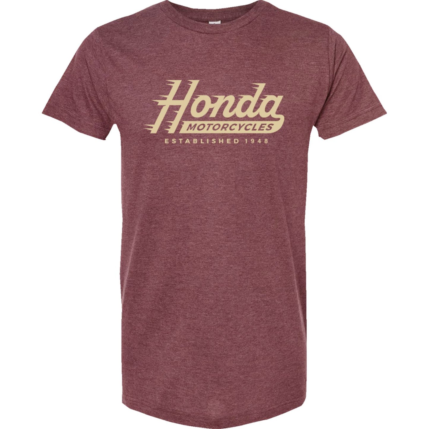 Honda Logo Established T-Shirt - Heather Burgundy_1334537