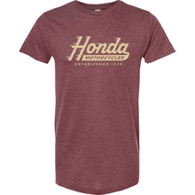 Honda Logo Established T-Shirt - Heather Burgundy_1334537