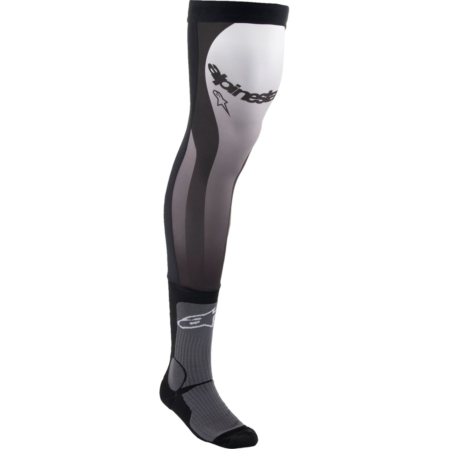 Alpinestars Knee Brace Socks - Black/White _1245539