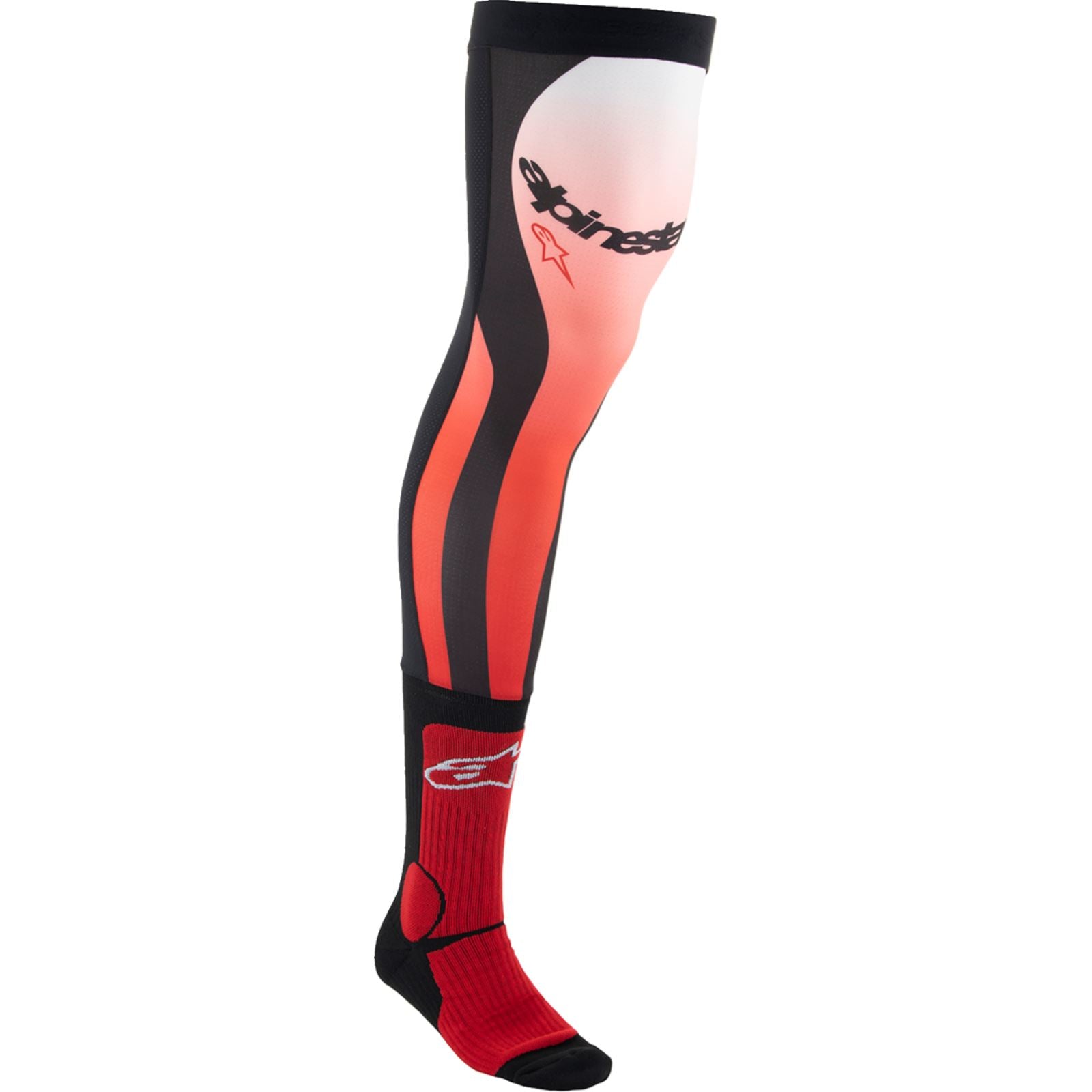 Alpinestars Knee Brace Socks - Black/Red_1245541