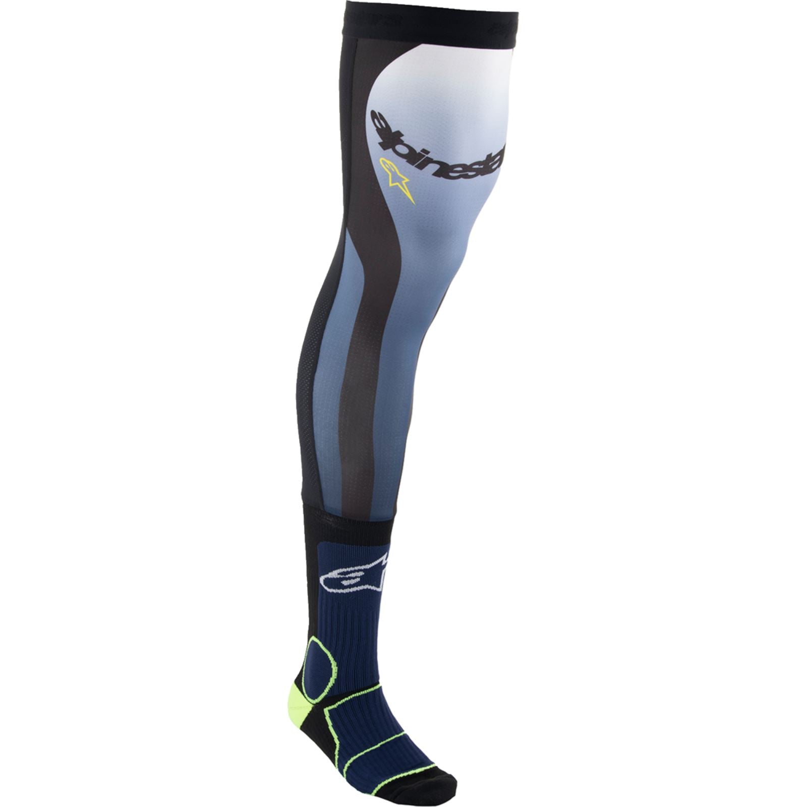 Alpinestars Knee Brace Socks - Navy/Black/Yellow _1245543