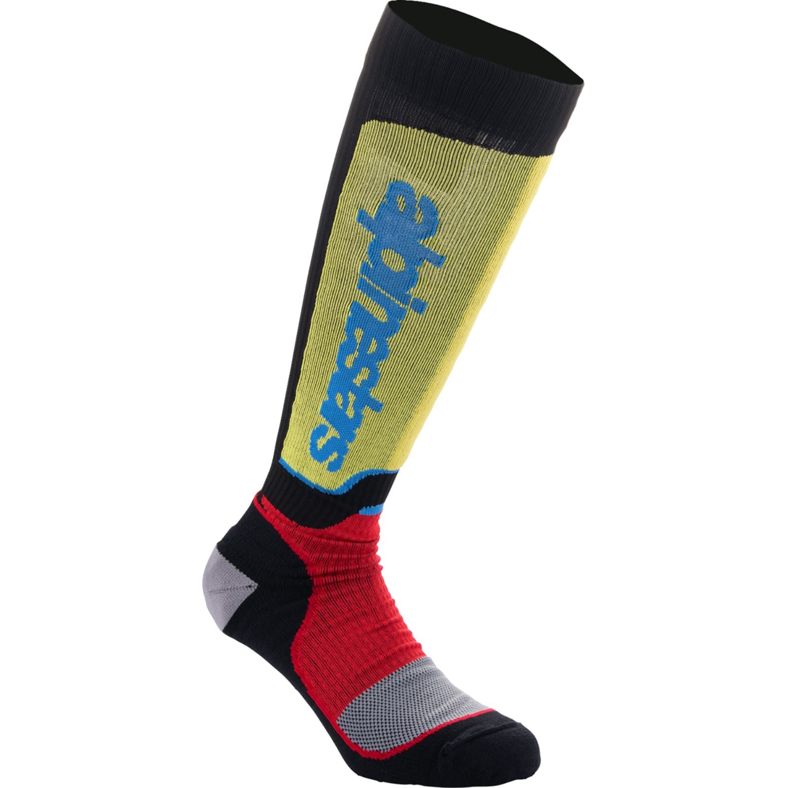 Alpinestars 2024 MX Plus Socks - Black/Red/Yellow/Blue_1245480