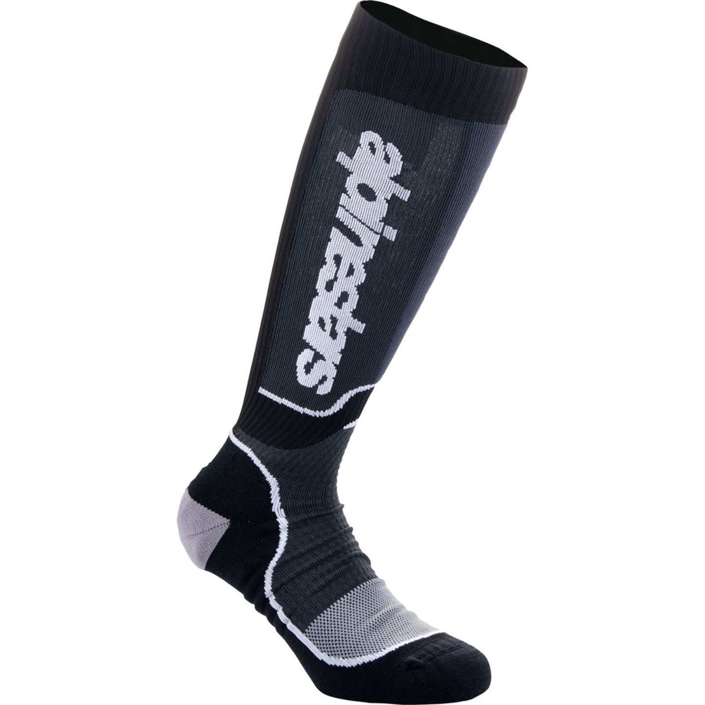 Alpinestars 2024 Youth MX Plus Socks - Black/White - Medium/Large [MPN: 4742324-12-ML]_1245614