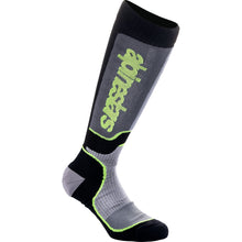 Alpinestars 2024 Youth MX Plus Socks - Black/Gray/Yellow - Medium/Large [MPN: 4742324-175-ML]_1245619