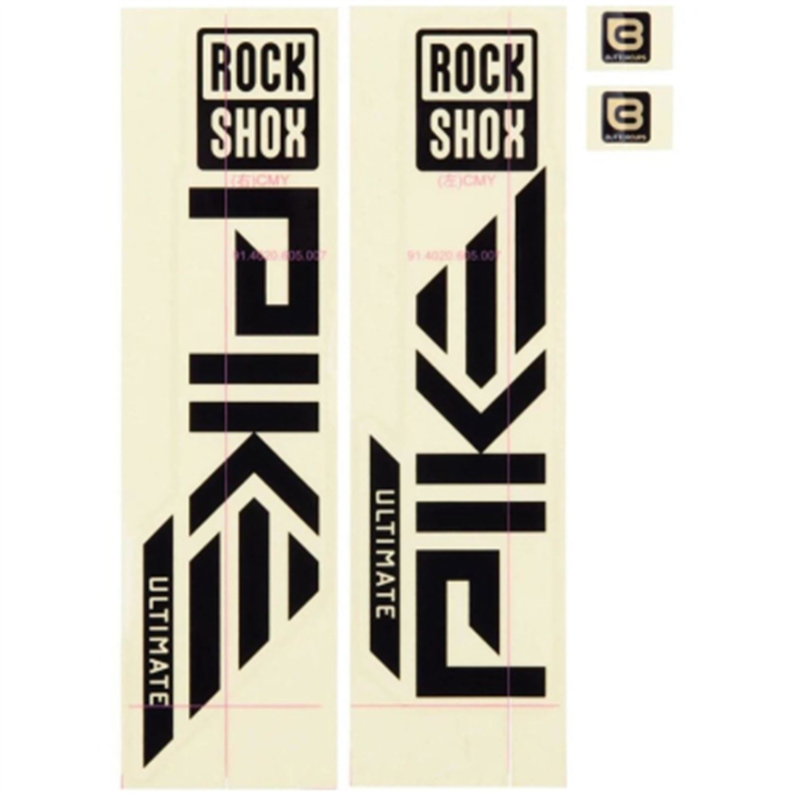 RockShox Decal Kit for SID SL D1 - Gloss Grey for Diffusion Black 11.4018.105.070_1418670