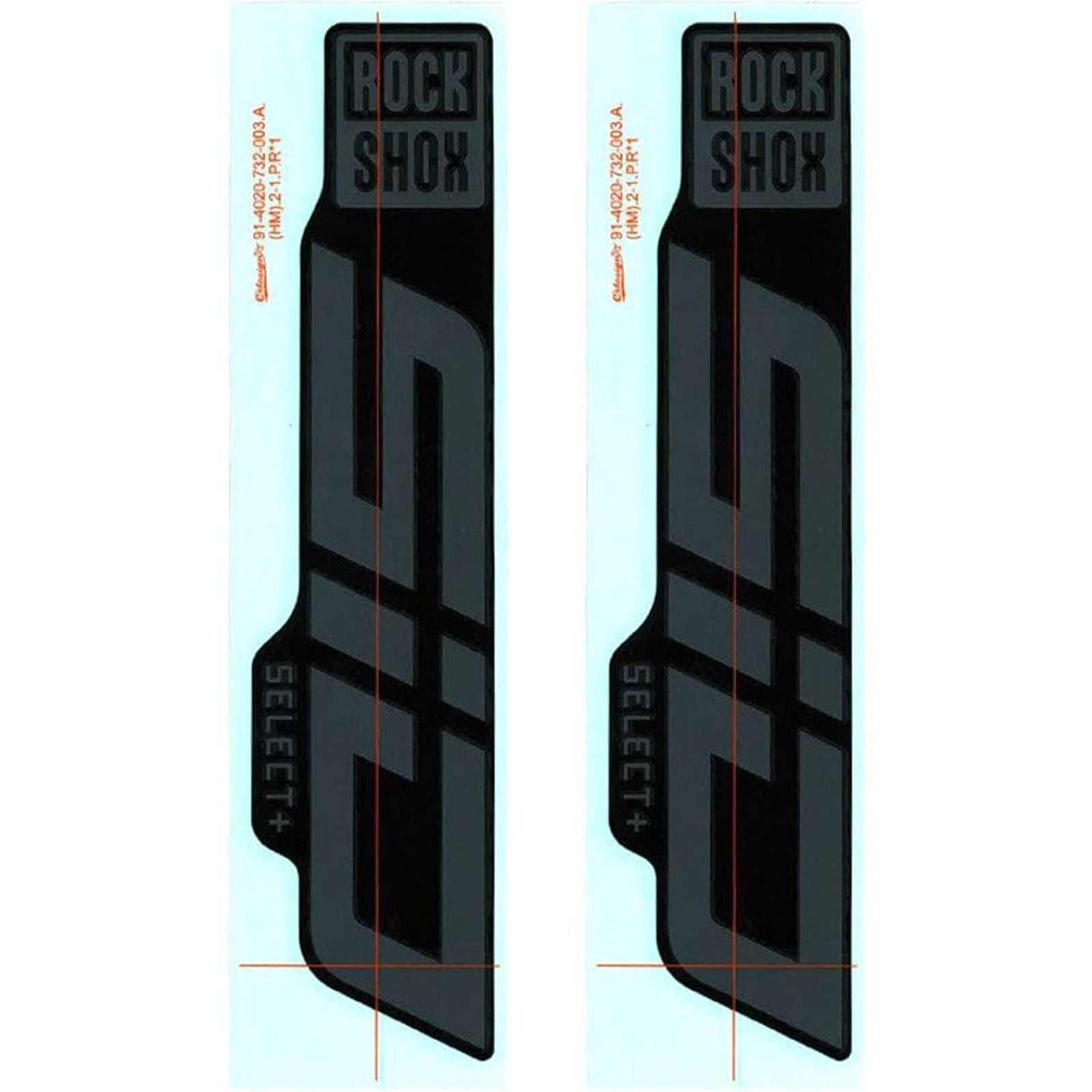 RockShox Decal Kit for SID 35 D1 Gloss Grey for Diffusion - Black - Kit [MPN: 11.4018.105.073]_1488006