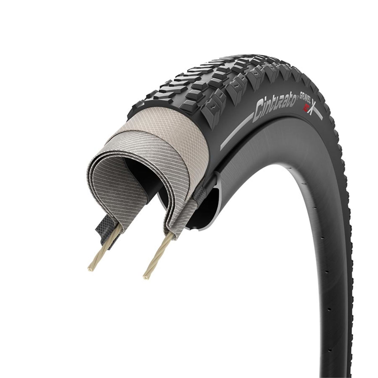 Pirelli - Bicycle Cinturato Gravel RC X Gravel Tire 700x40C SpeedGrip TechWALL 60TPI Black 4309300_1245741
