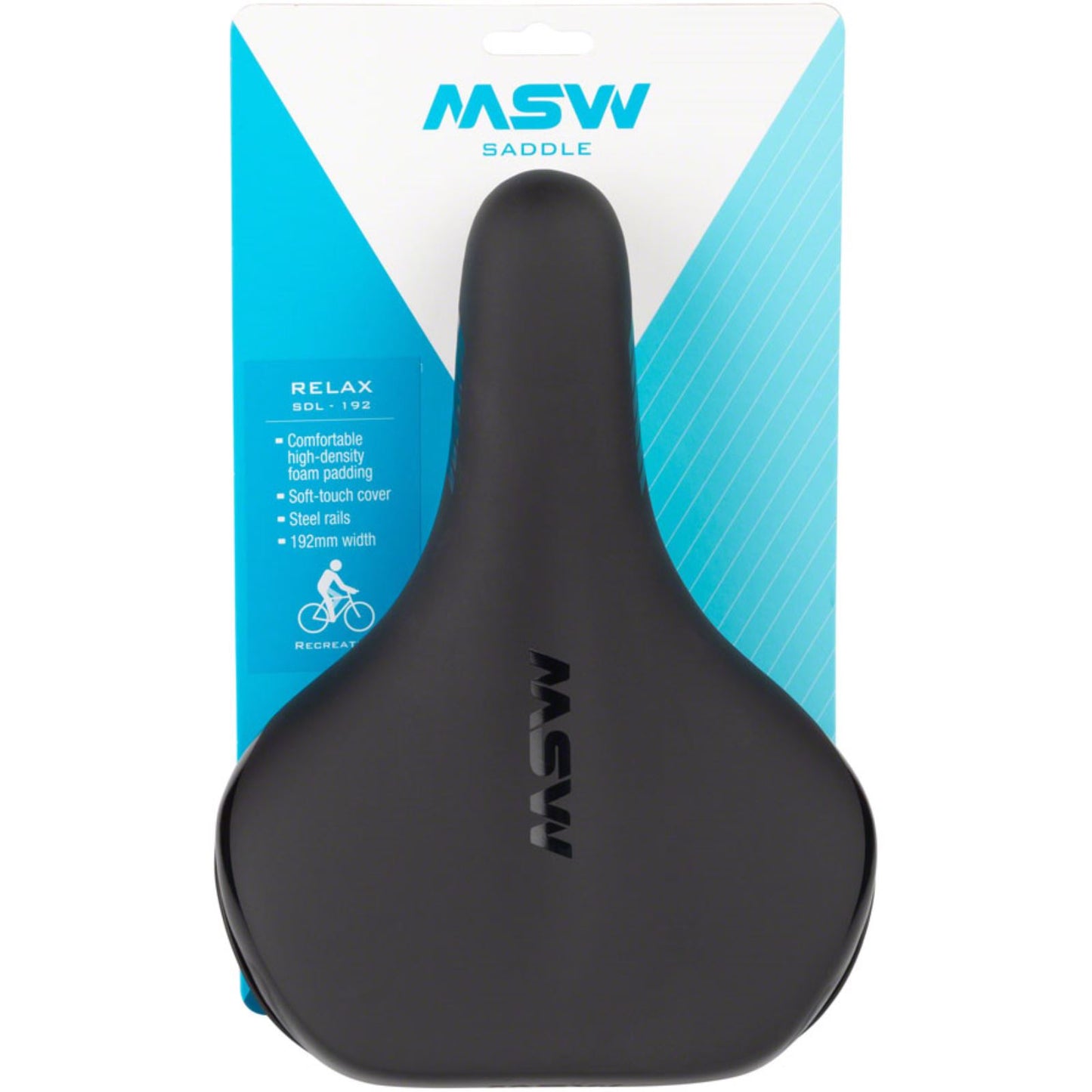 MSW SDL-192 Relax Recreation Saddle - Steel, Black [MPN: 17-000164]_1249461