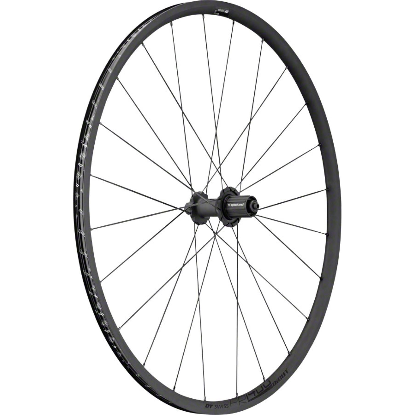 DT Swiss PR 1400 DICUT OXiC Rear Wheel - 700, QR x 130mm, HG 11, Black [MPN: WPR1400HRQJKA10993]_1249539