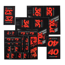Fox Factory Heritage Decal Kit for Forks and Shocks - Red 803-01-333_1250137