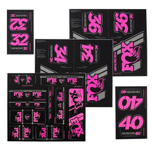 Fox Factory Heritage Decal Kit for Forks and Shocks - Pink 803-01-337_1250145