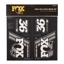 Fox Factory Heritage Decal Kit for Forks and Shocks - Silver 803-01-340_1250200