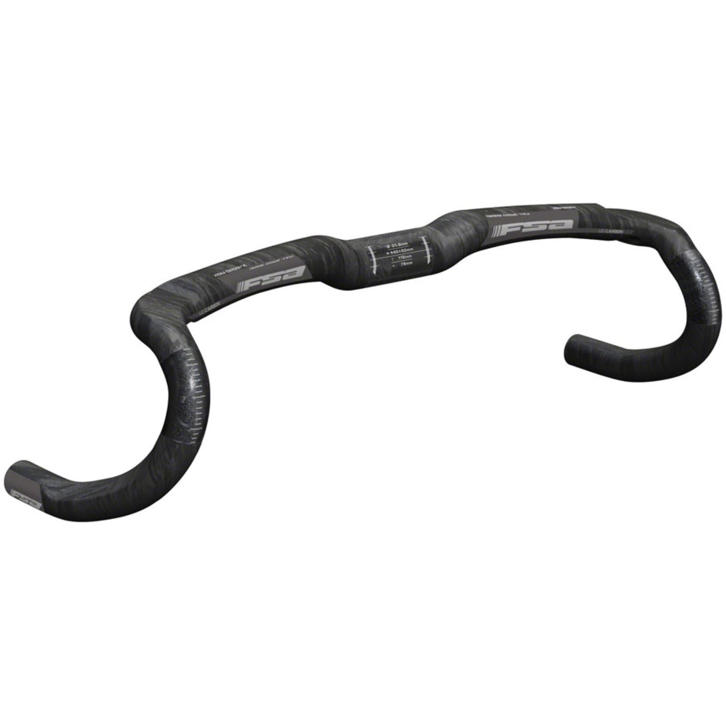 Full Speed Ahead K-Wing AGX Drop Handlebar - Carbon, 31.8mm, 42cm, Carbon [MPN: 185-0021013030]_1251958