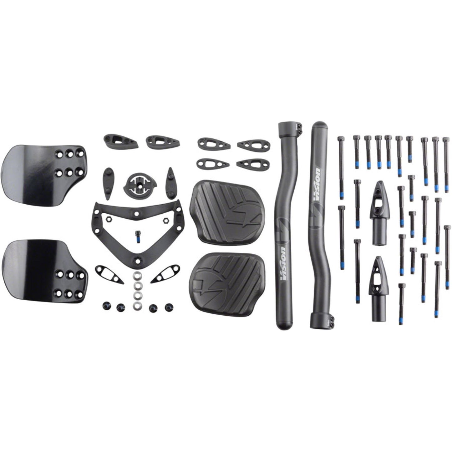 Vision Metron 4D Clip On Aero Bar - Flat M.A.S., S-Bend, Black [MPN: 670-0229000030]_1251969