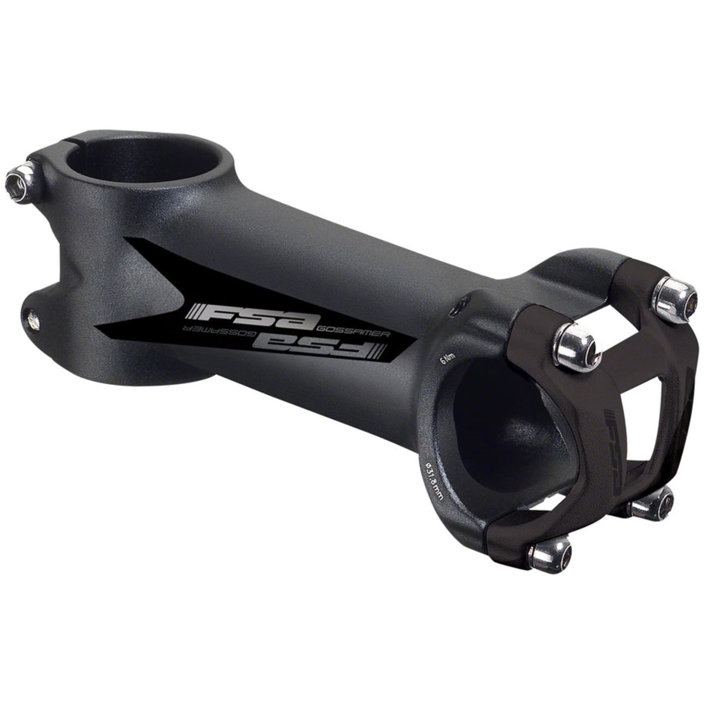 Full Speed Ahead Gossamer Stem - 100mm, 31.8 Clamp, +/-6, 1 1/8", Alloy, Black [MPN: 175-0025009870]_1252009