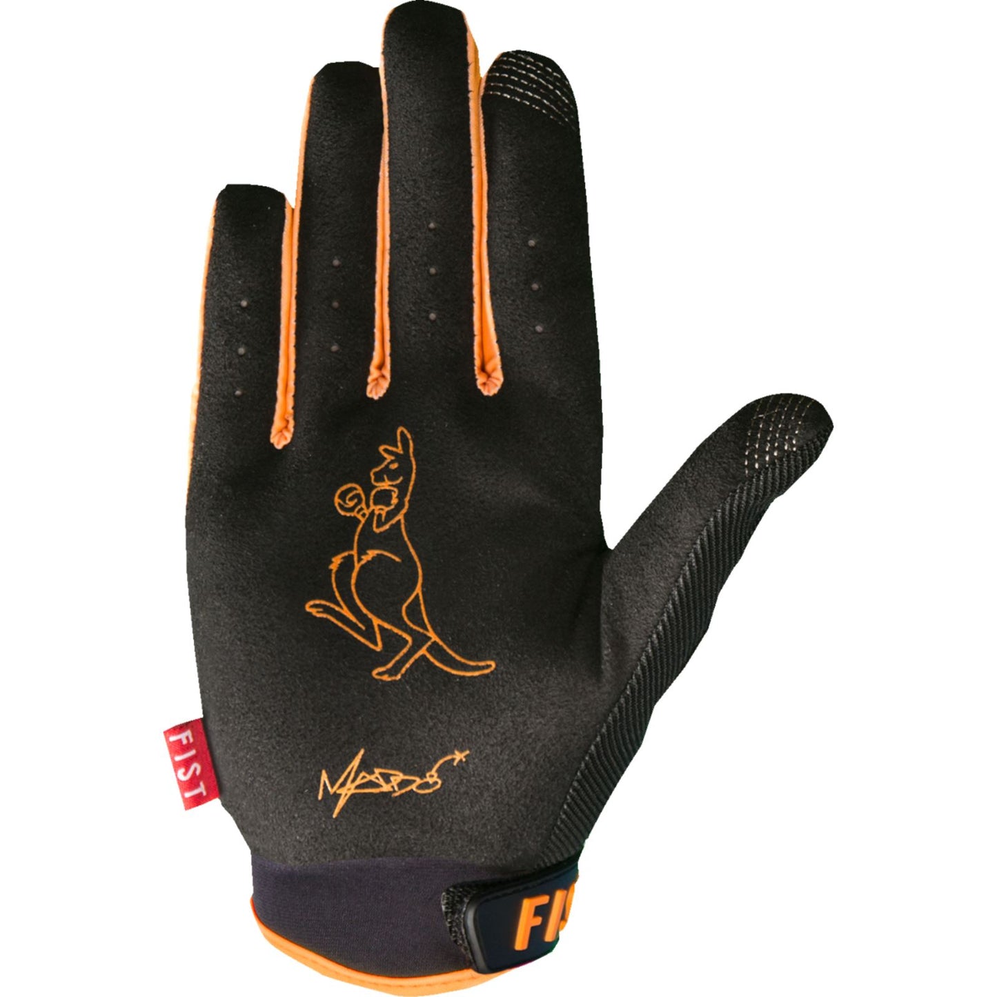 Fist Handwear Robbie Maddison Highlighter Gloves - Black/Orange - Full Finger - 2XS [MPN: FS00133XXS]_1835686