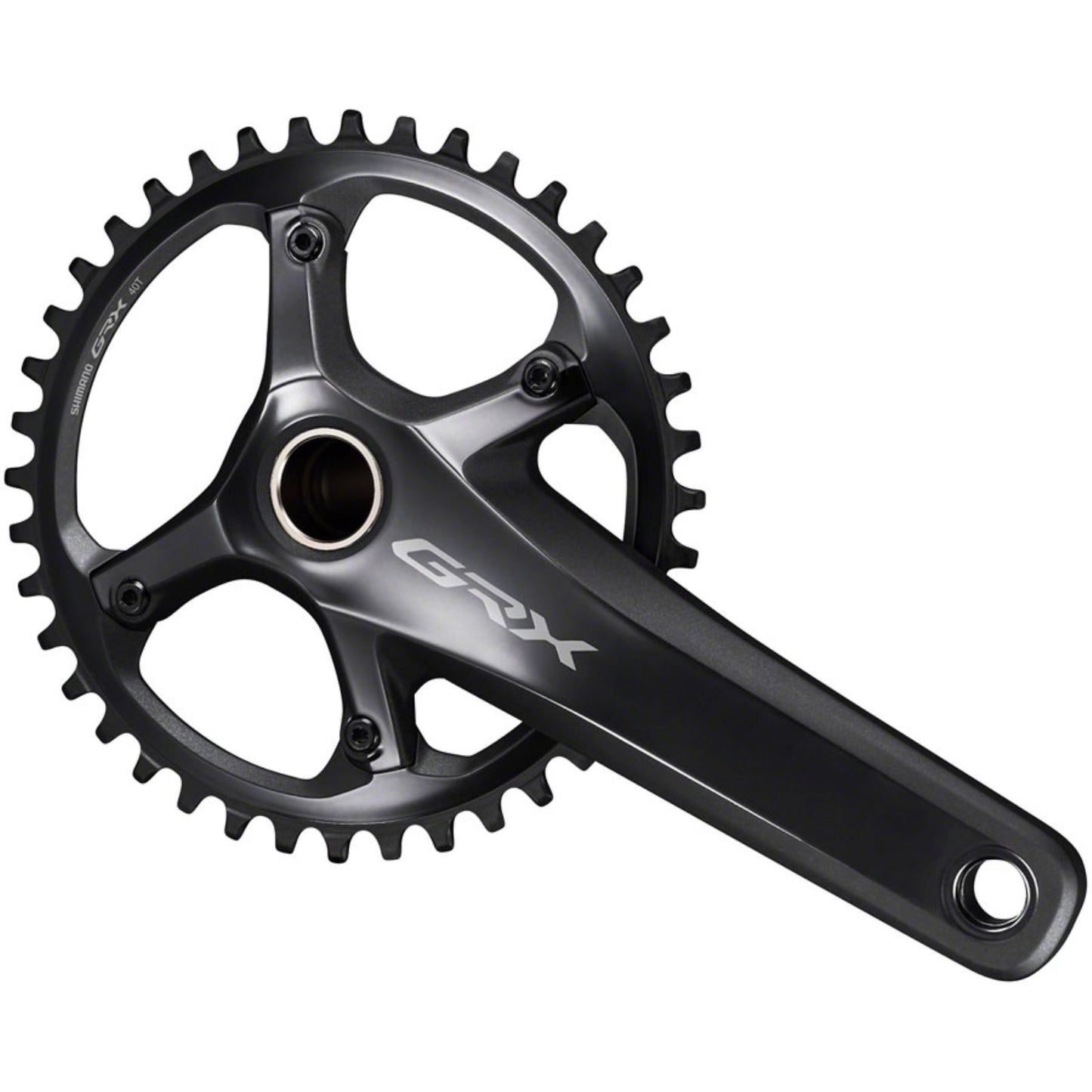 Shimano GRX FC-RX810-1 Crankset - 175mm, 11-Speed, 42t, Black [MPN: IFCRX8101EXB2]_1253568