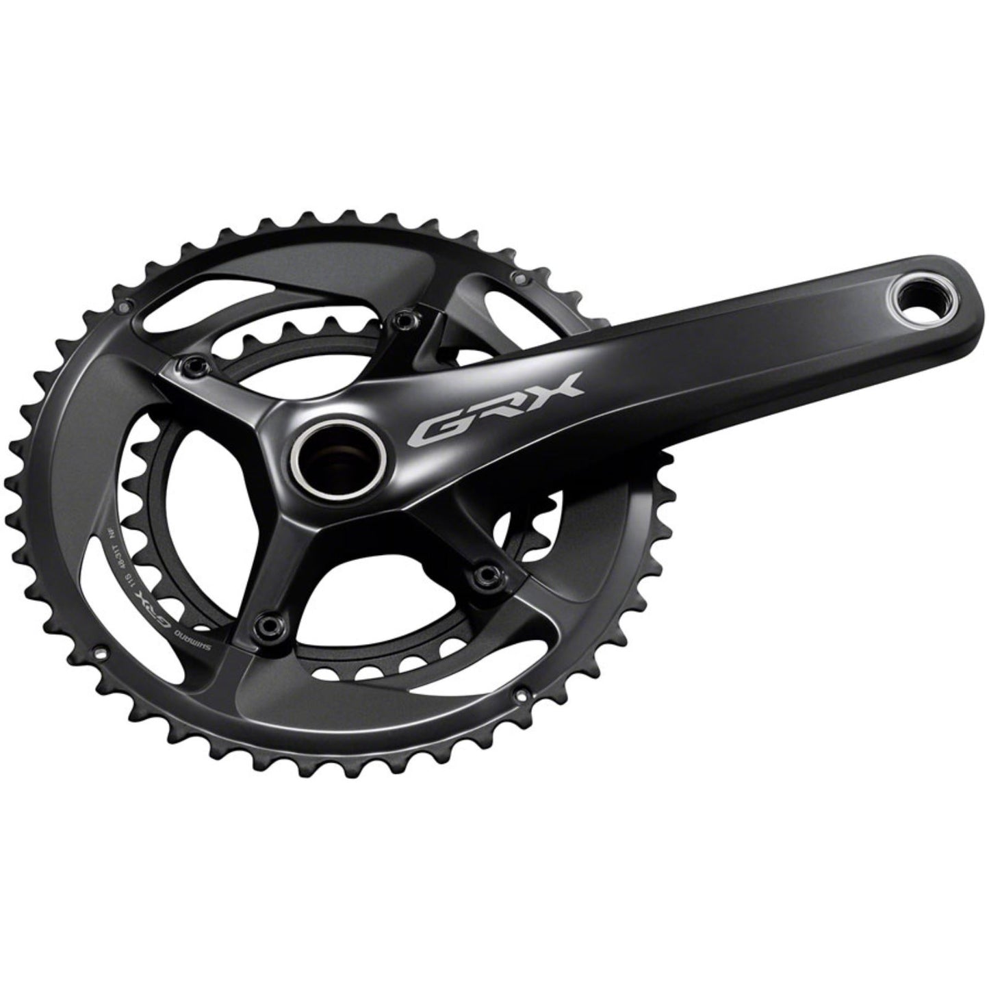 Shimano Crankset - 175mm - 11-Speed - 110/80 BCD - Black - GRX FC-RX810-2  [MPN: IFCRX8102EX81]_1253571