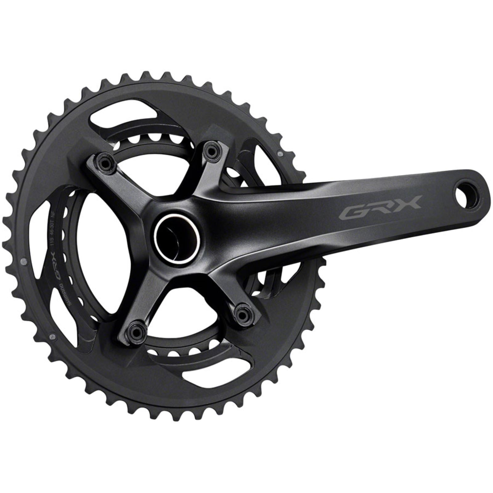 Shimano Crankset - 172.5mm - 10-Speed - 46/30t - Black [MPN: EFCRX600102DX60]_1253526