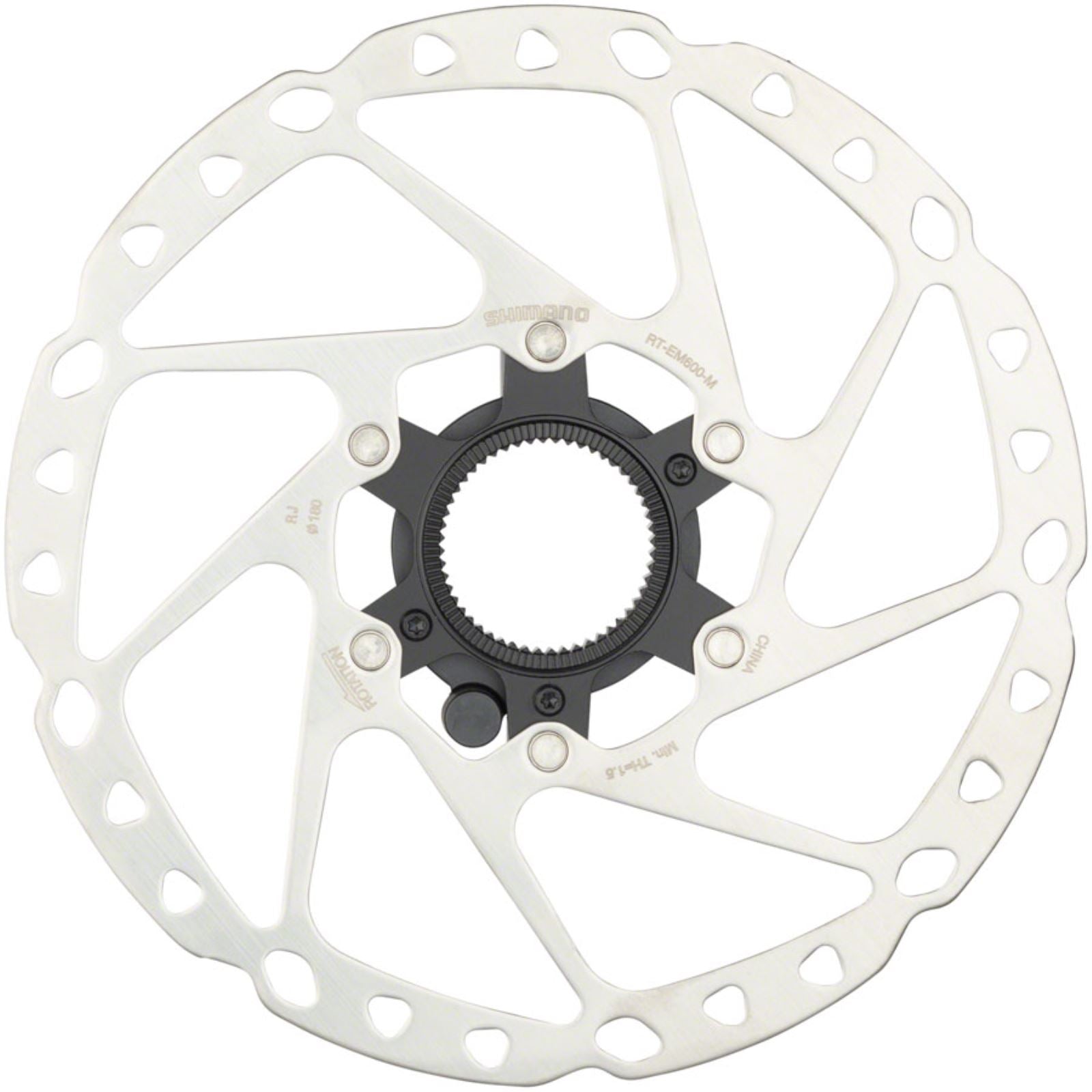 Shimano STEPS RT-EM600-M Disc Brake Rotor - 180mm - For eBike - Silver [MPN: ERTEM600MI3C]_1254154