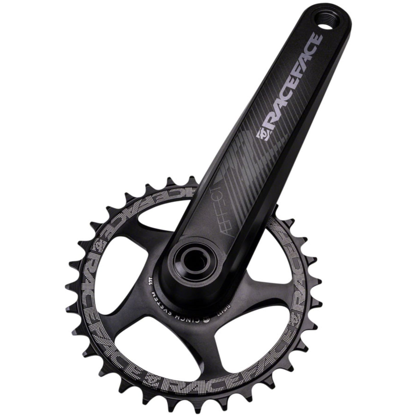 Race Face Aeffect R Crankset - 170mm - Direct Mount CINCH - Black [MPN: CK20AER137ARM170BLK]_1254854