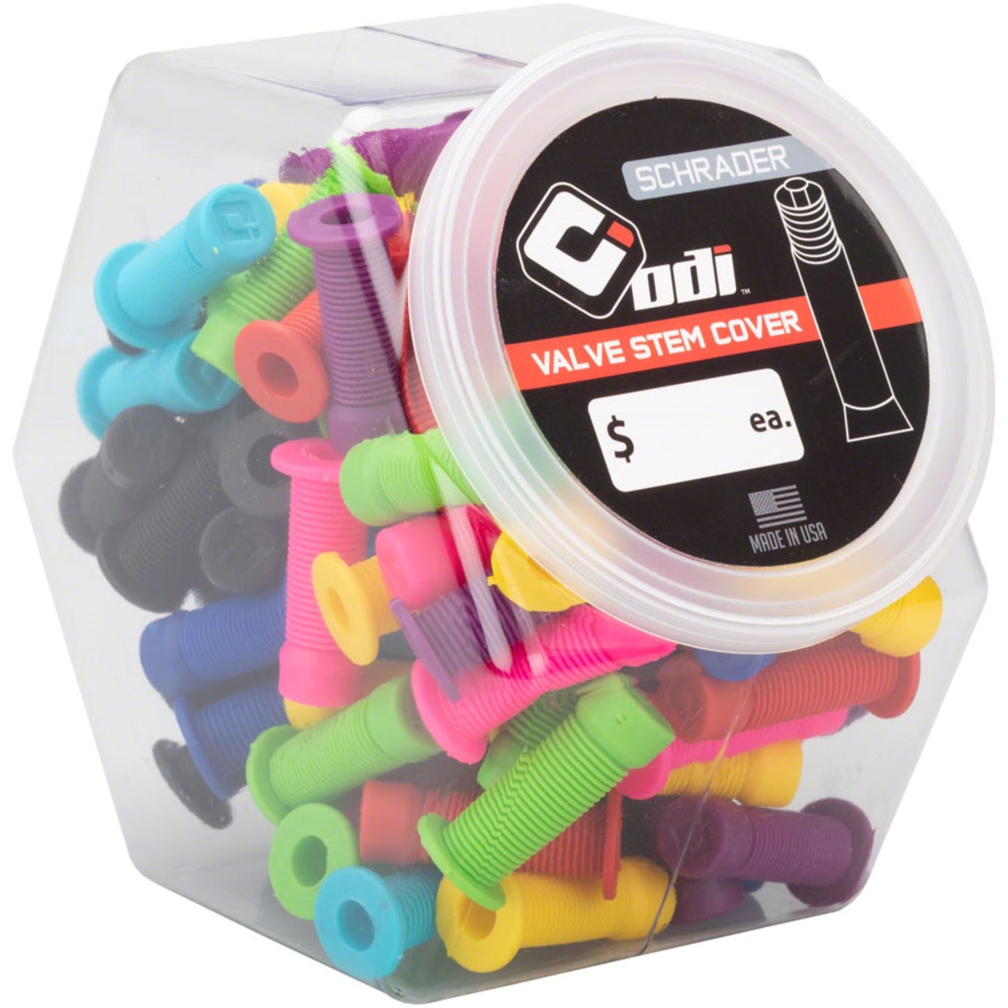 ODI Schrader Valve Stem Caps Candy Jar [MPN: F72VSS]_1256128