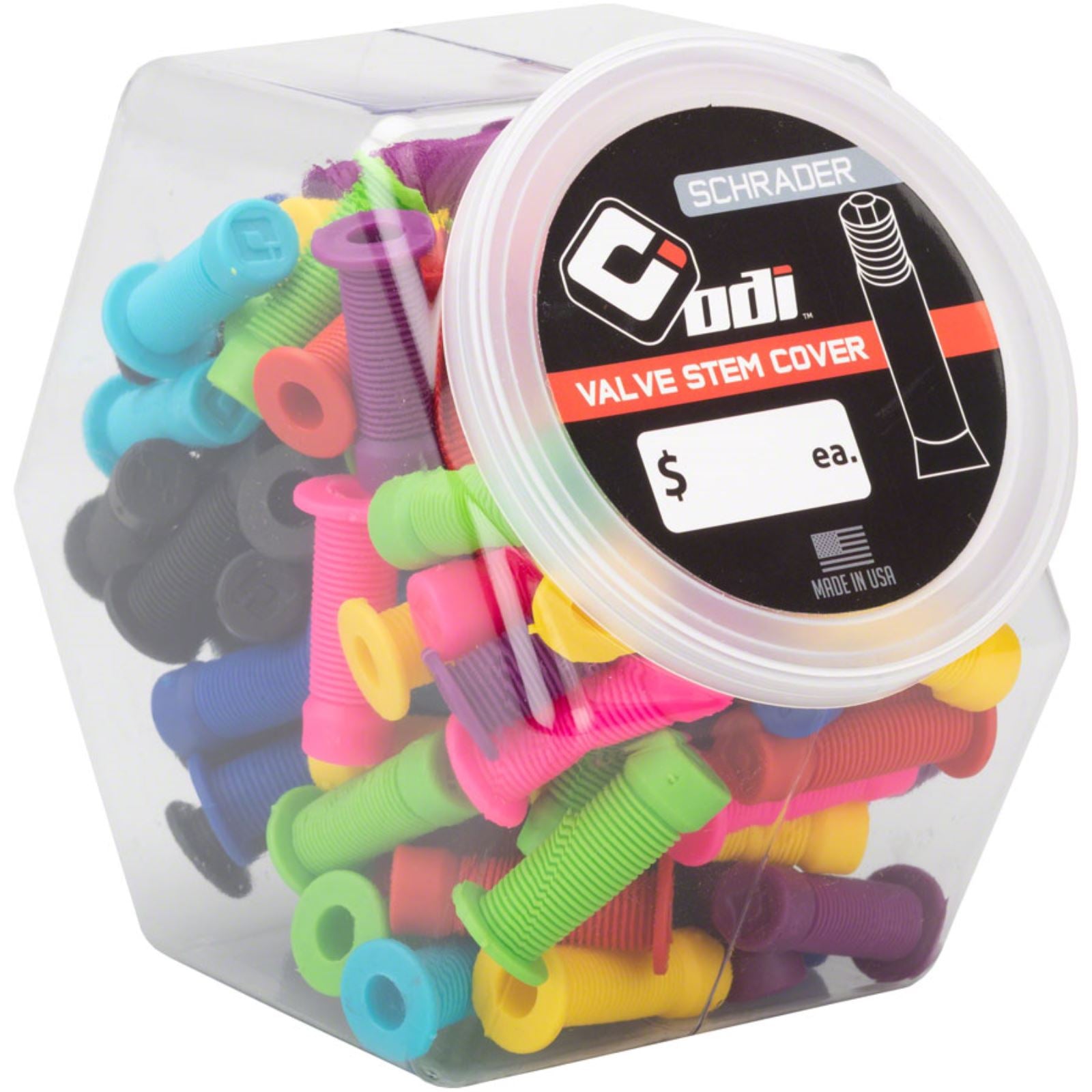 ODI Schrader Valve Stem Caps Candy Jar [MPN: F72VSS]_1256128