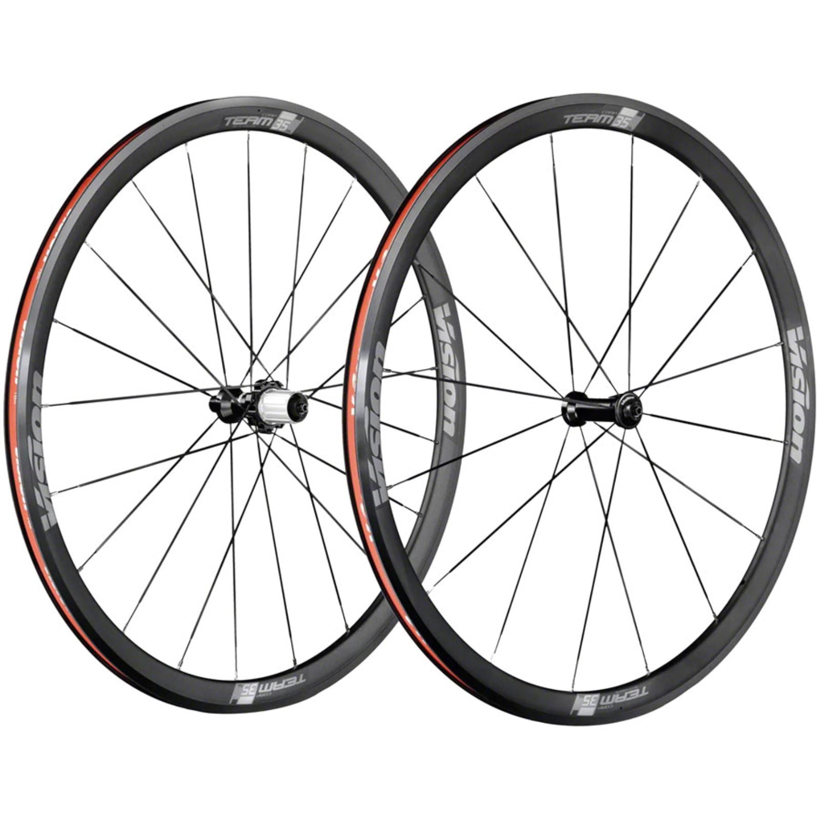 Vision Team 35 Comp SL Wheelset - 700, QR x 100/130mm, Black, Clincher 710-0093191050_1257108