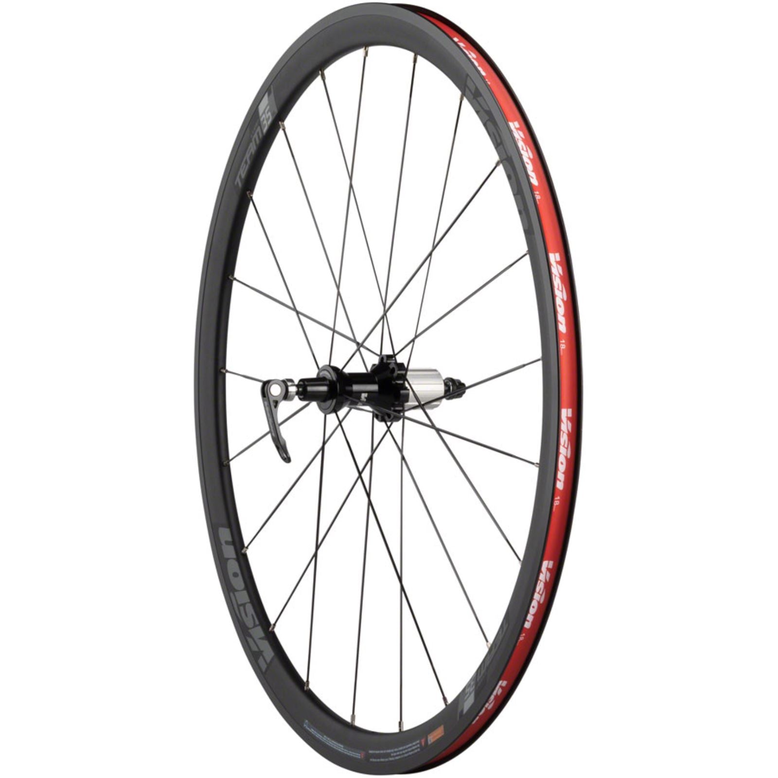 Vision Team 35 Comp SL Wheelset - 700, QR x 100/130mm, Black, Clincher 710-0093191050_1257111