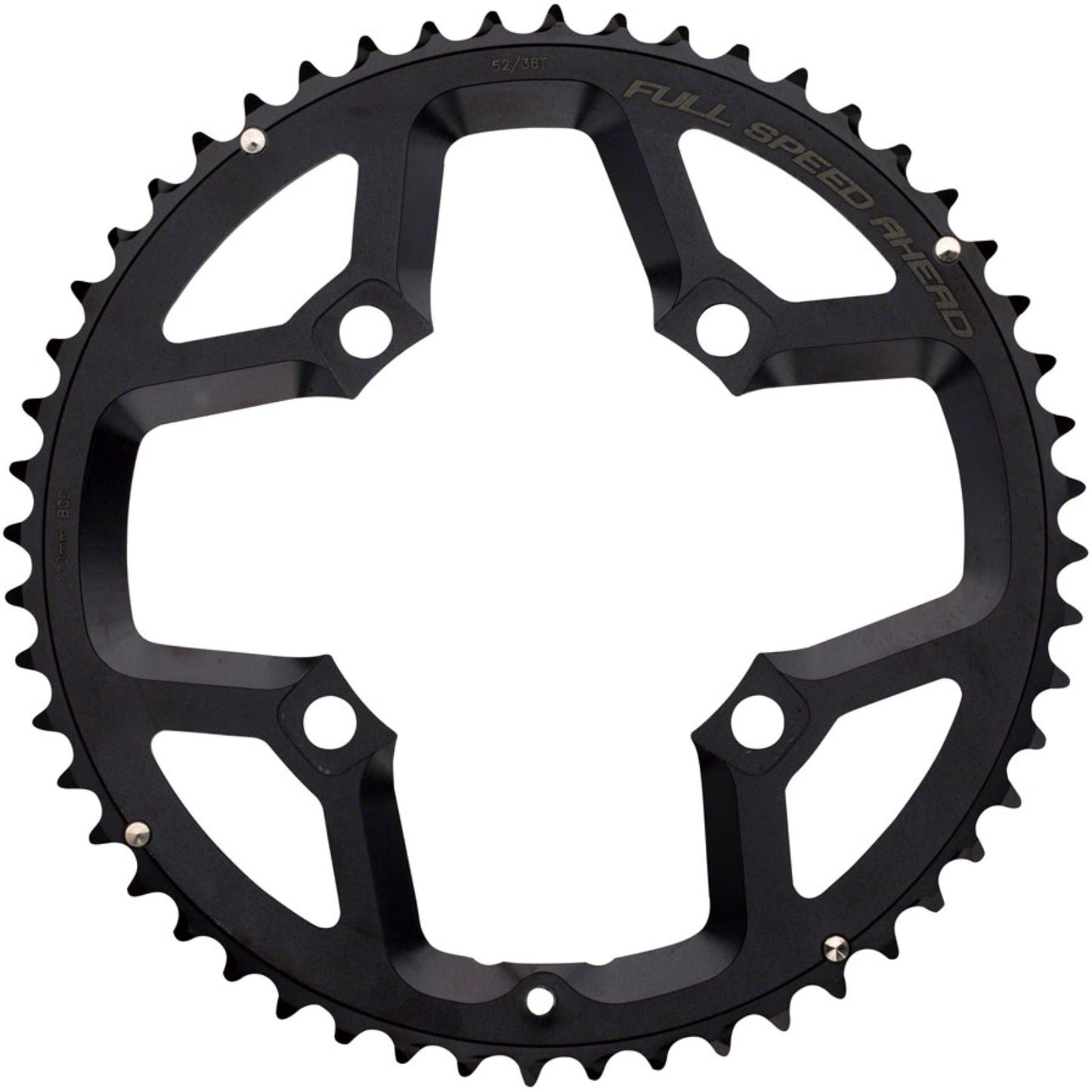 Full Speed Ahead Chainring - 52t, Aluminum, N10/N11, Black [MPN: 371-0031006960]_1257093